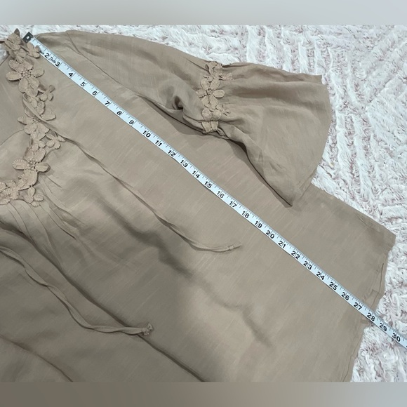 NY Collection Women's Beige Top size XL - Picture 5 of 7